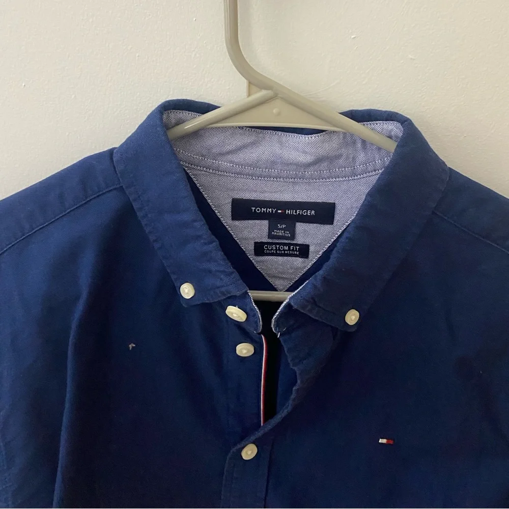 Men’s Navy Tommy Hilfiger Oxford shirt, Size Small - Picture 3 of 3